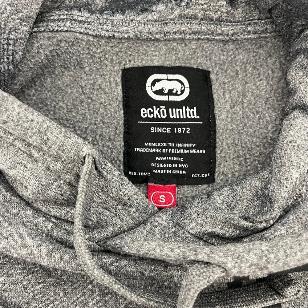 Ecko Unlimited Mens Size S Pullover Hoodie Heather Gray Long Sleeve Pockets - Picture 4 of 10